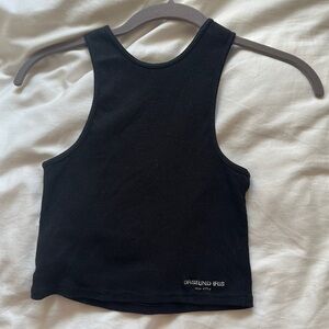 Black tank - sport ribbed tank top